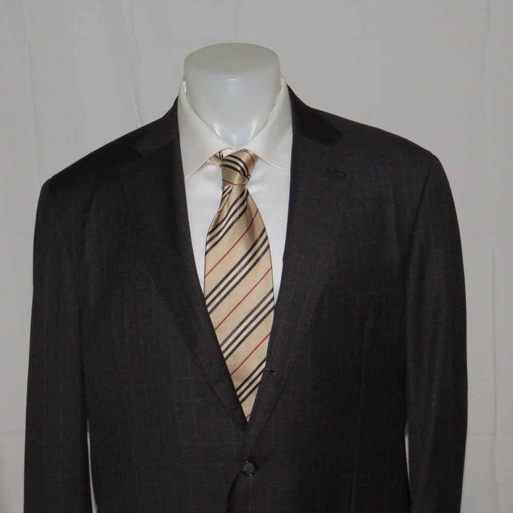 Elevee Custom Made Dark Green-Gray Plaid Three Ro… - image 5